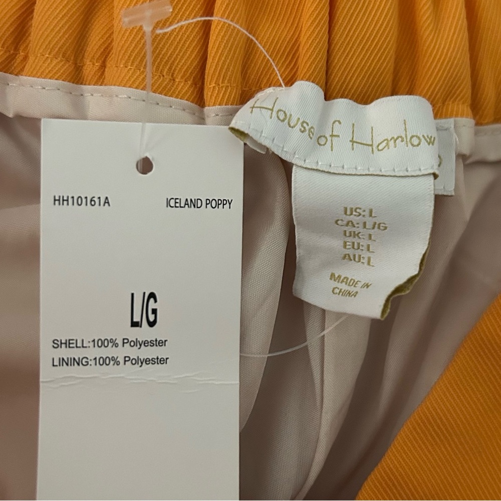House of Harlow X Revolve Mona Pant in Rich Orange New With Tags Size Large - Picture 6 of 7